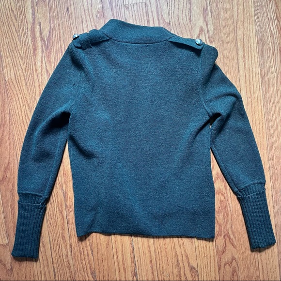 Banana Republic Olive Green Cardigan Womens Petite Small - Picture 5 of 8